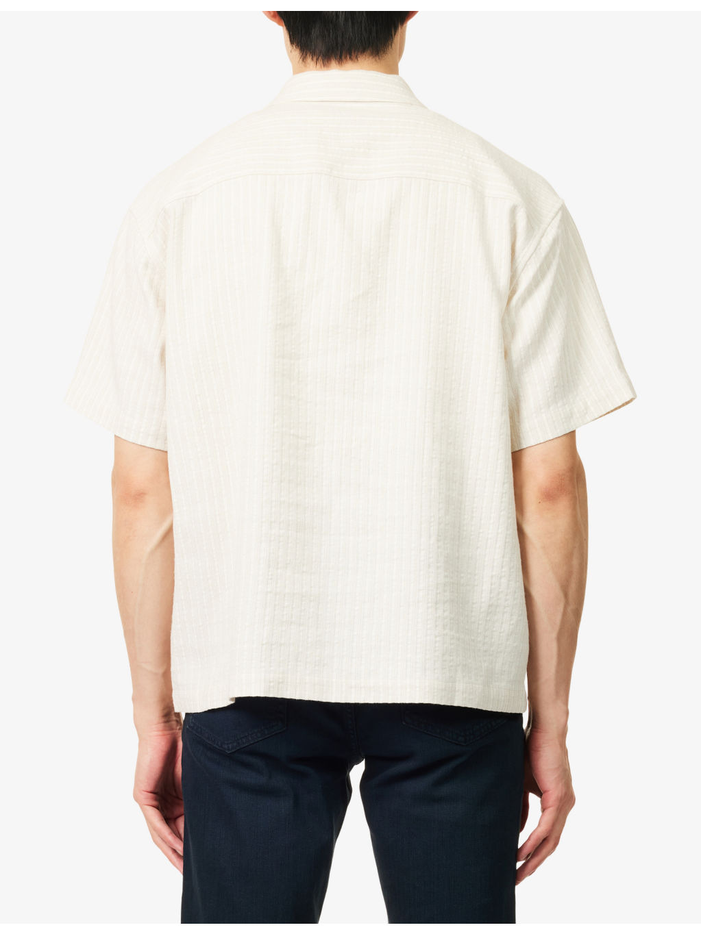 Jacquard Boxy-Fit Cotton-Blend Shirt - 4