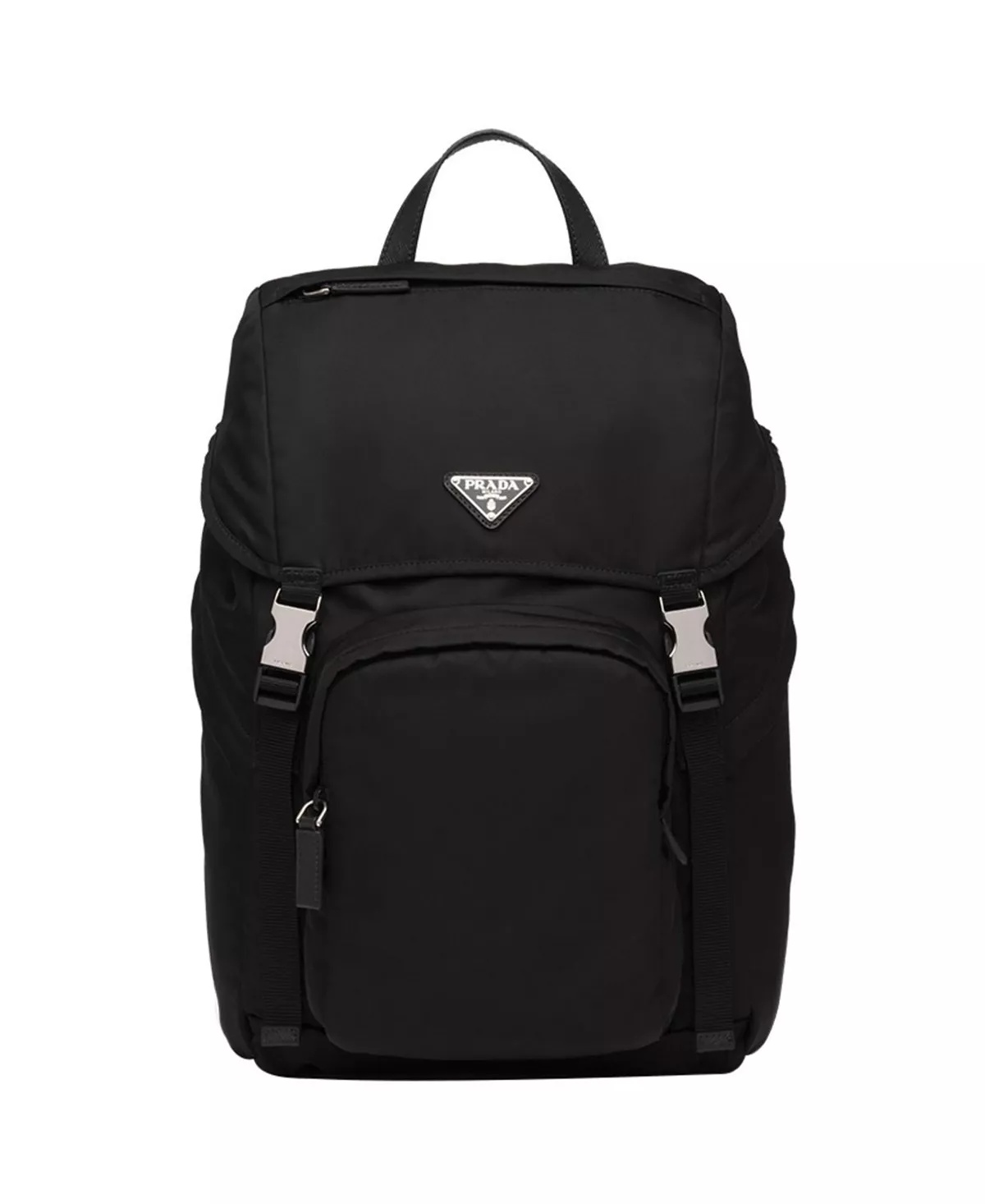 Re-Nylon and Saffiano Leather Backpack - 1