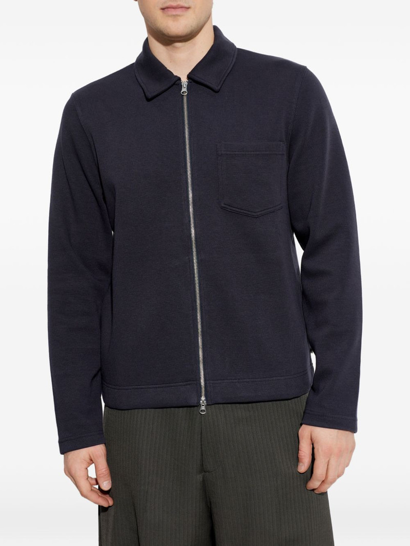 Sahannes zip-fastening chest-pocket sweatshirt 3