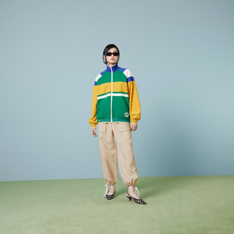GUCCI Cotton jersey zip jacket outlook