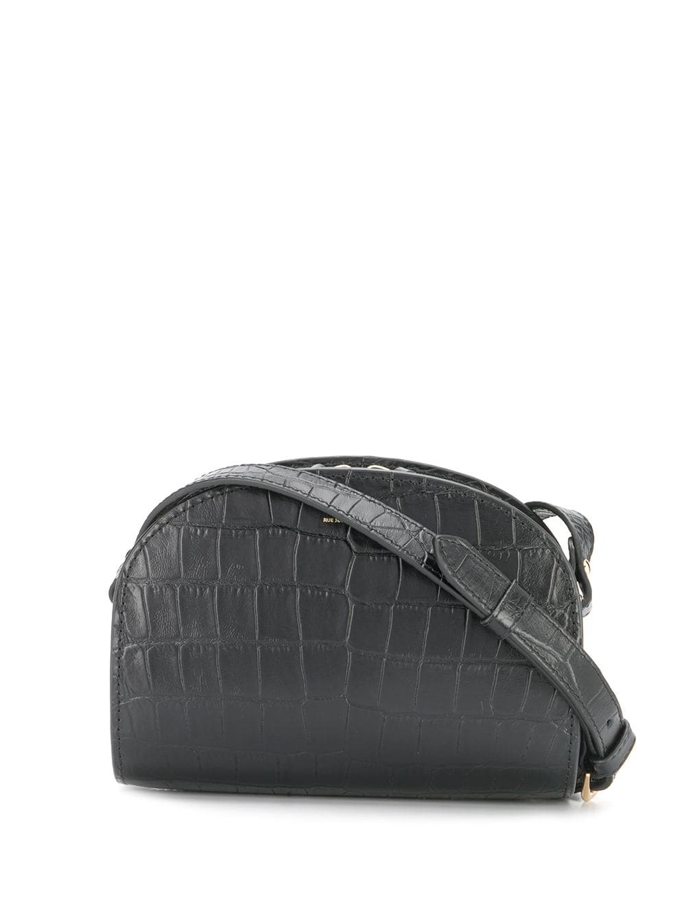 Demi crocodile-effect half-moon bag - 1