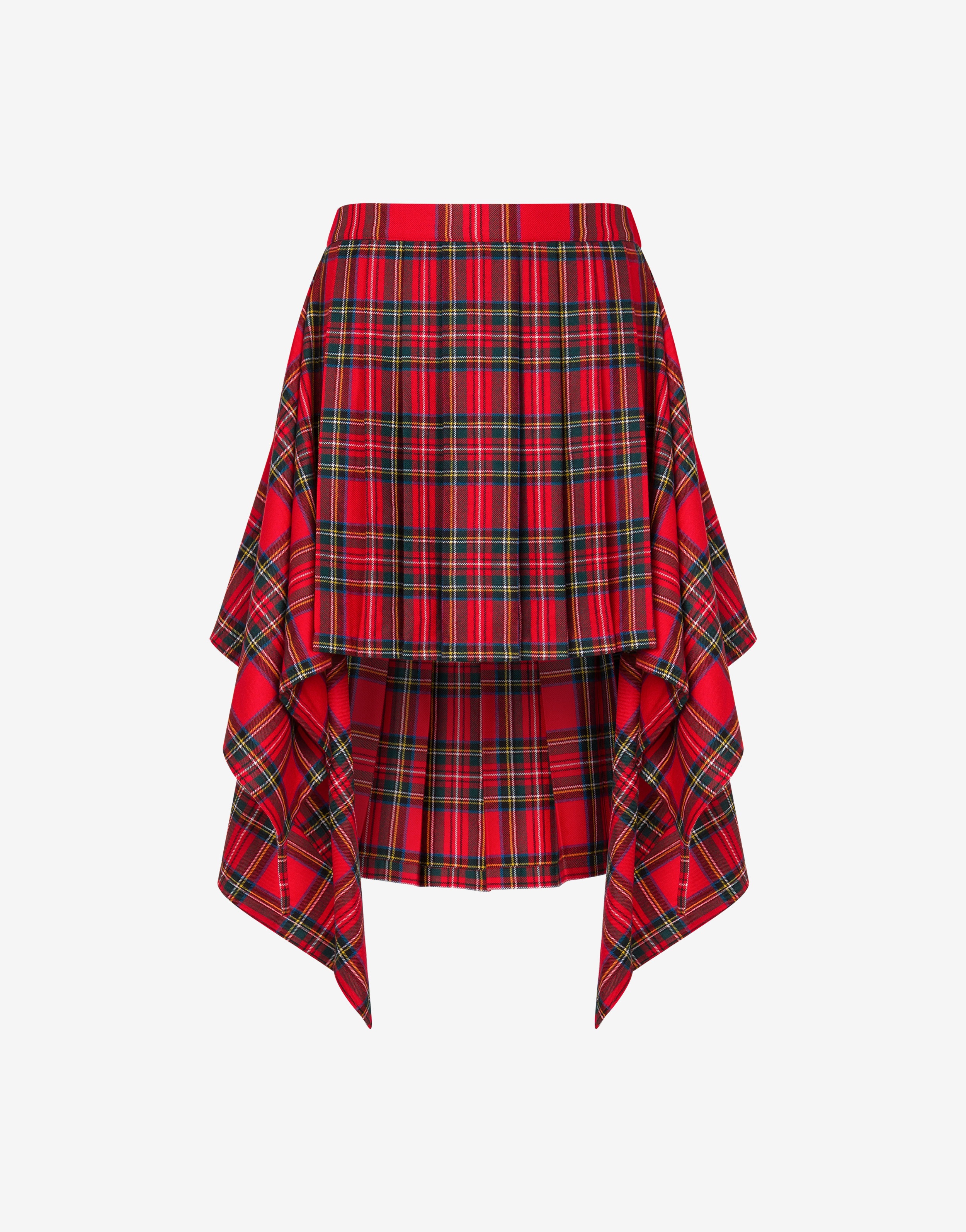 TARTAN WOOL SKIRT - 1