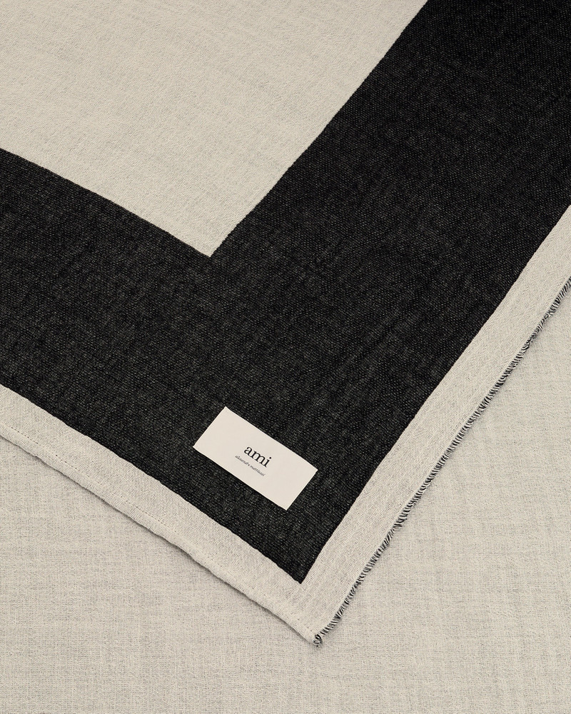 BEIGE COTTON BICOLOR BEACH TOWEL 3