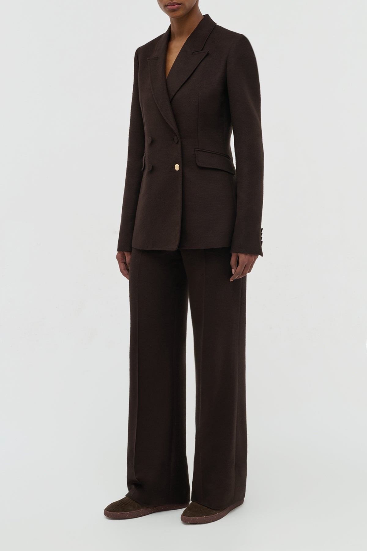 Stephanie Blazer in Chocolate Winter Silk - 3