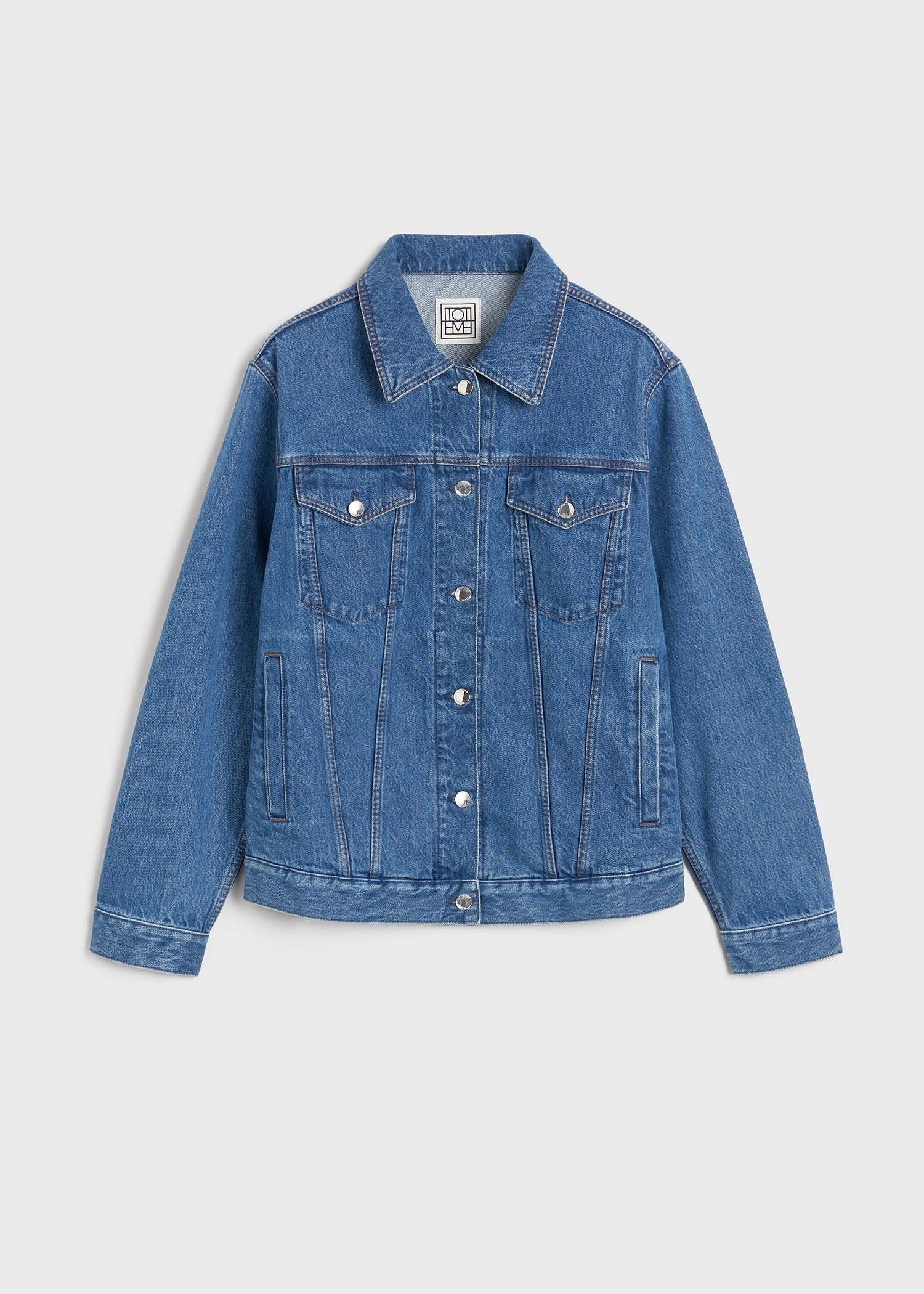 Classic denim jacket vibrant blue - 1