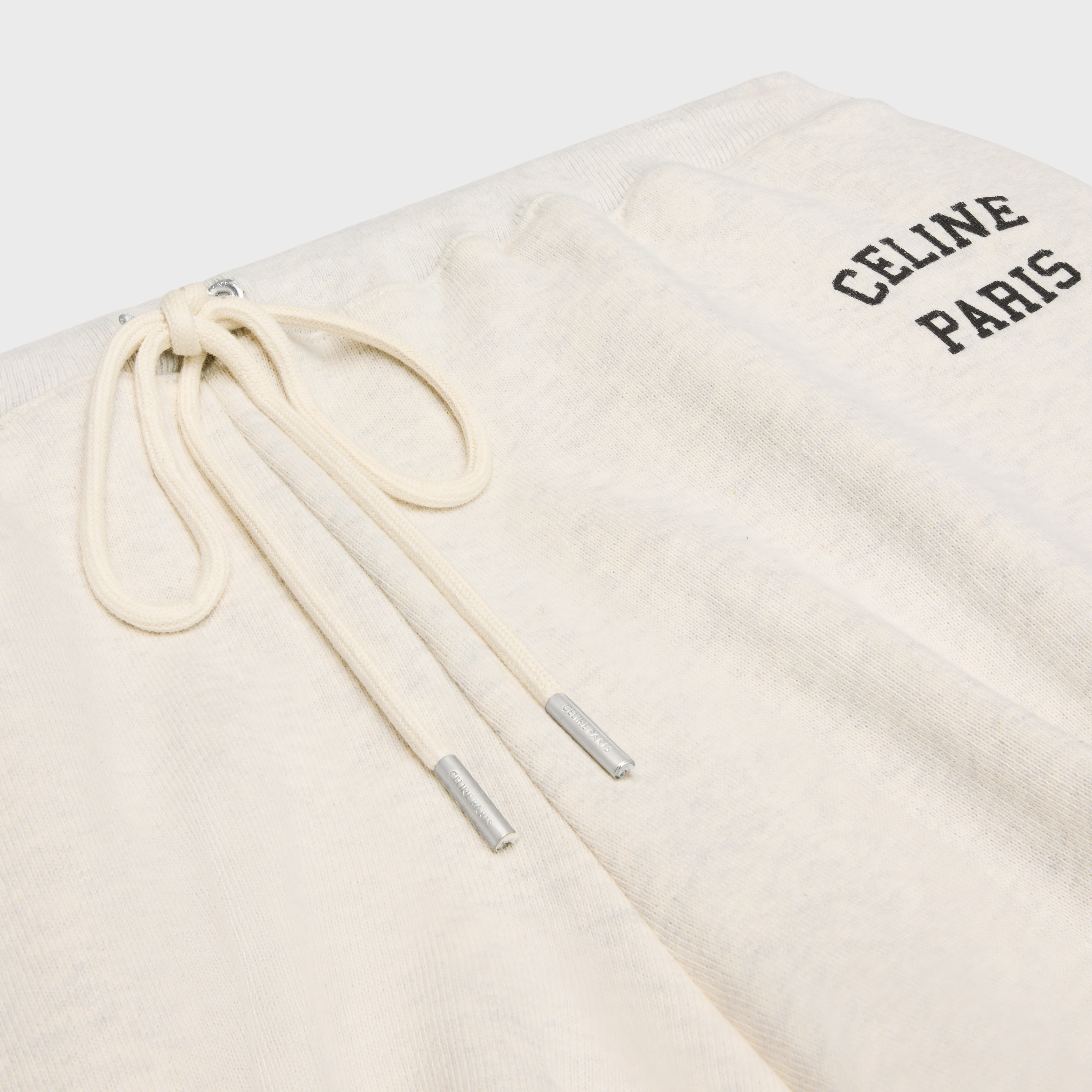 celine paris mini shorts in cotton fleece - 3