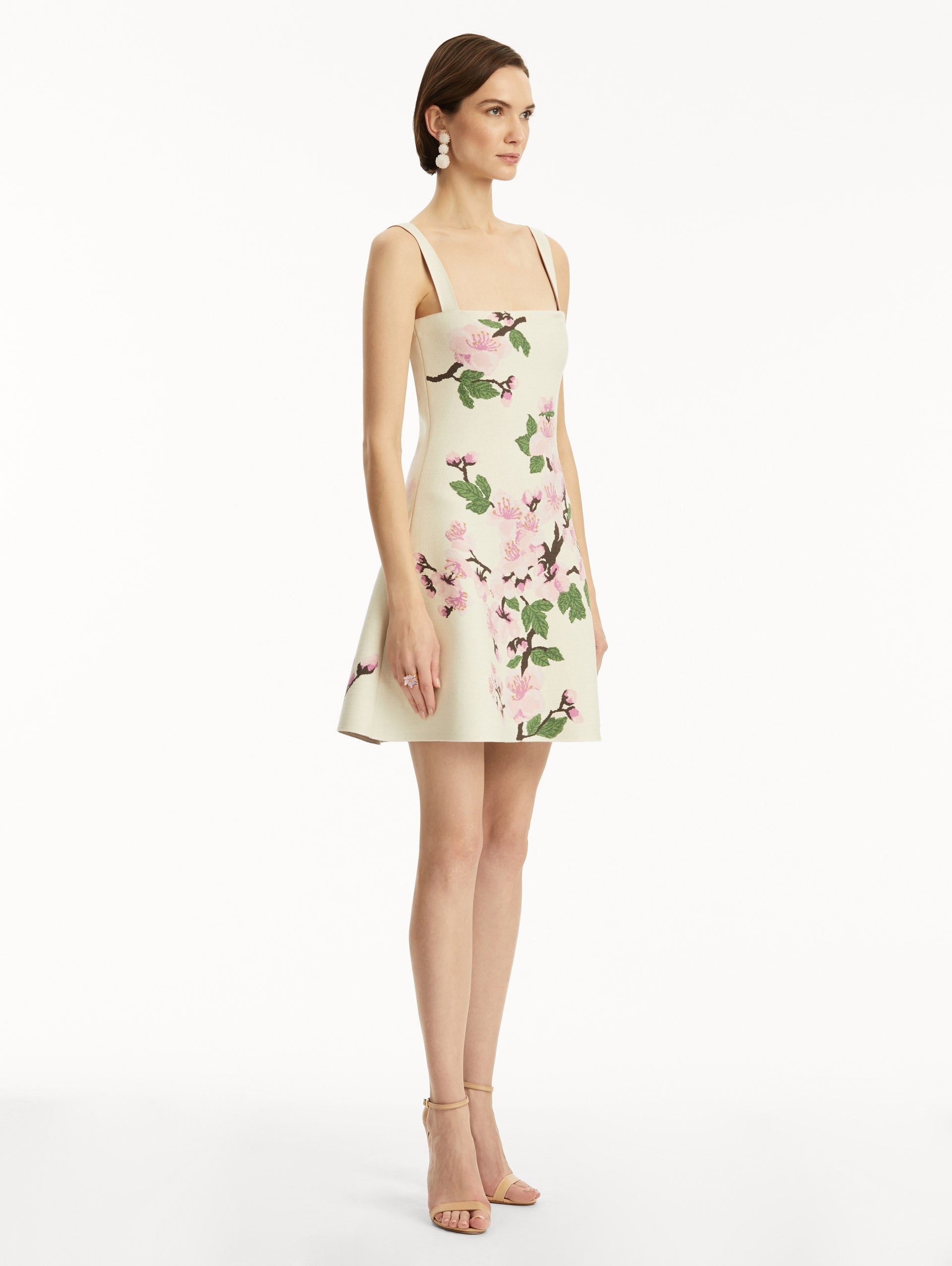 CHERRY BLOSSOM JACQUARD DRESS - 4