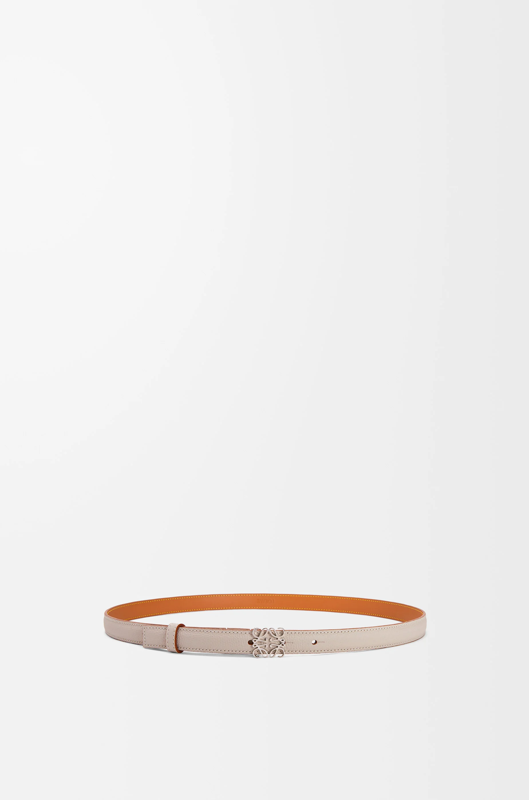 Anagram belt in pebble grain calfskin - 1