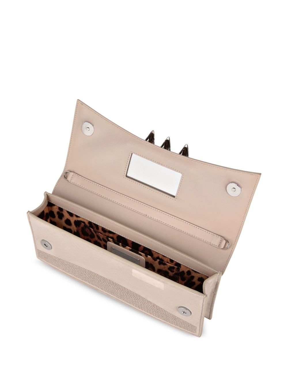 rhinestone-embellished clutch bag - 3
