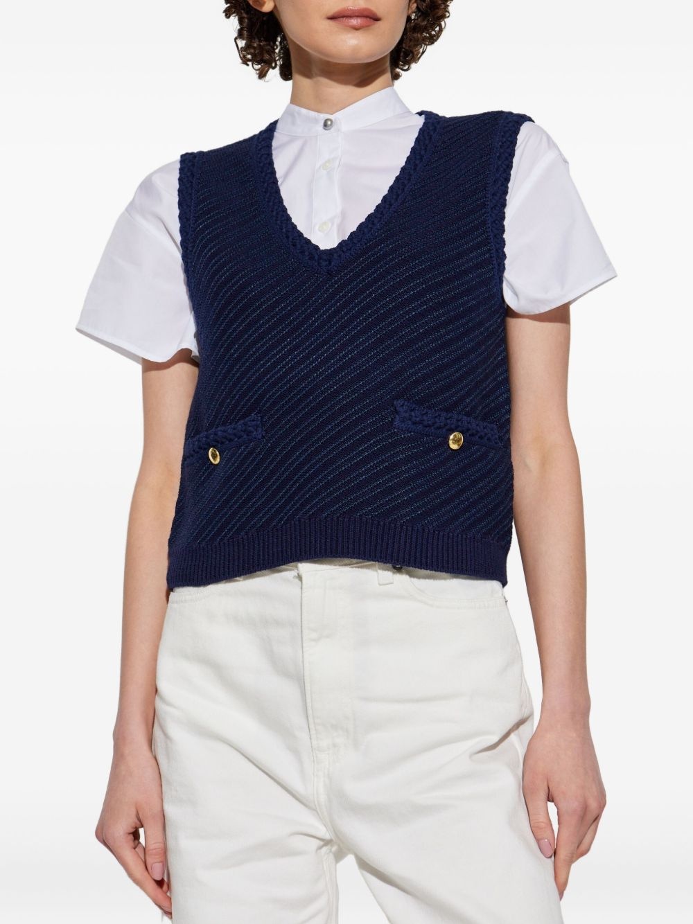 knitted vest - 3