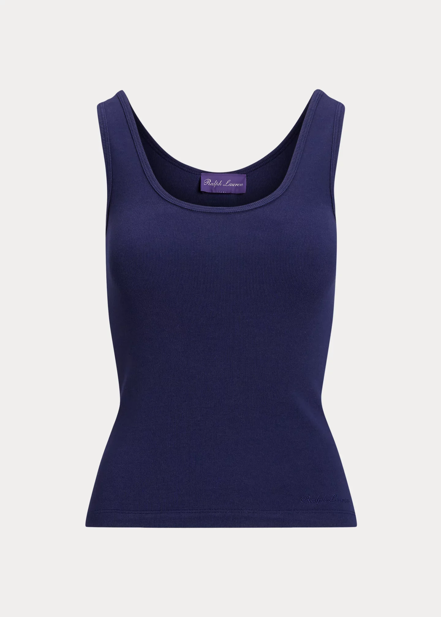 Ellis Rib-Knit Cotton-Blend Tank Top - 1