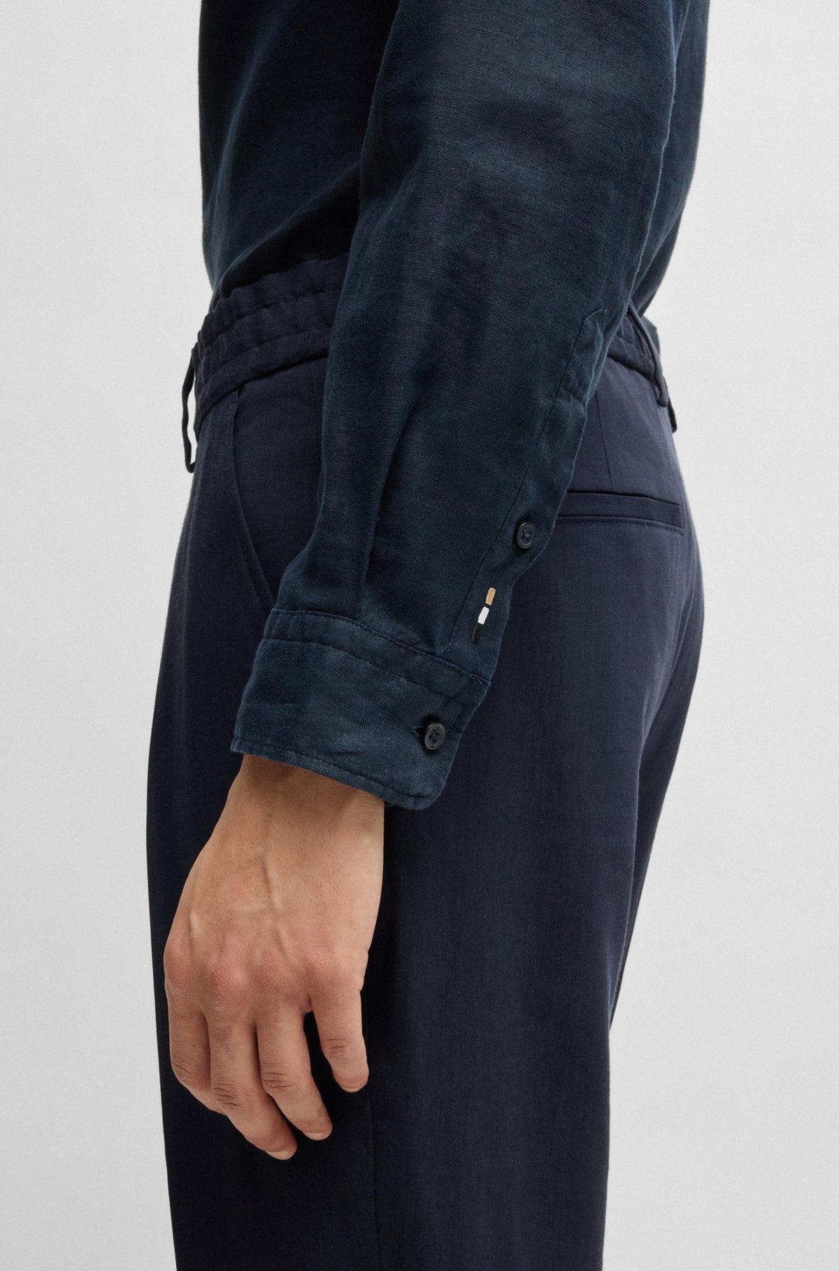 REGULAR-FIT BUTTON-DOWN SHIRT IN LINEN - 6
