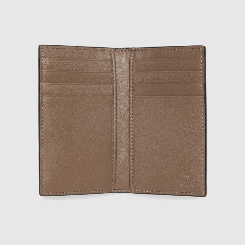 GUCCI Crocodile card case with Double G outlook