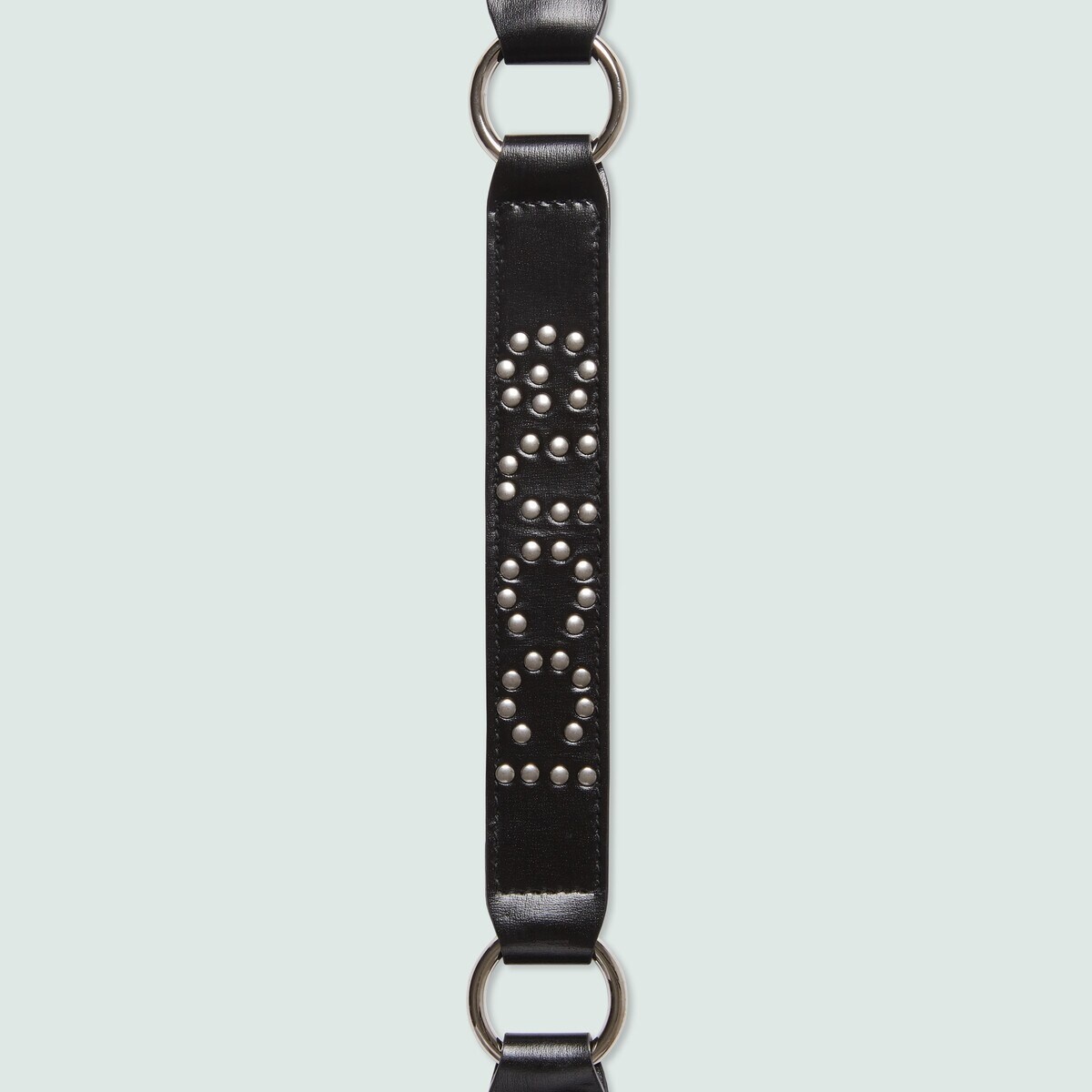Thin studded 'Gucci' shoulder strap - 5