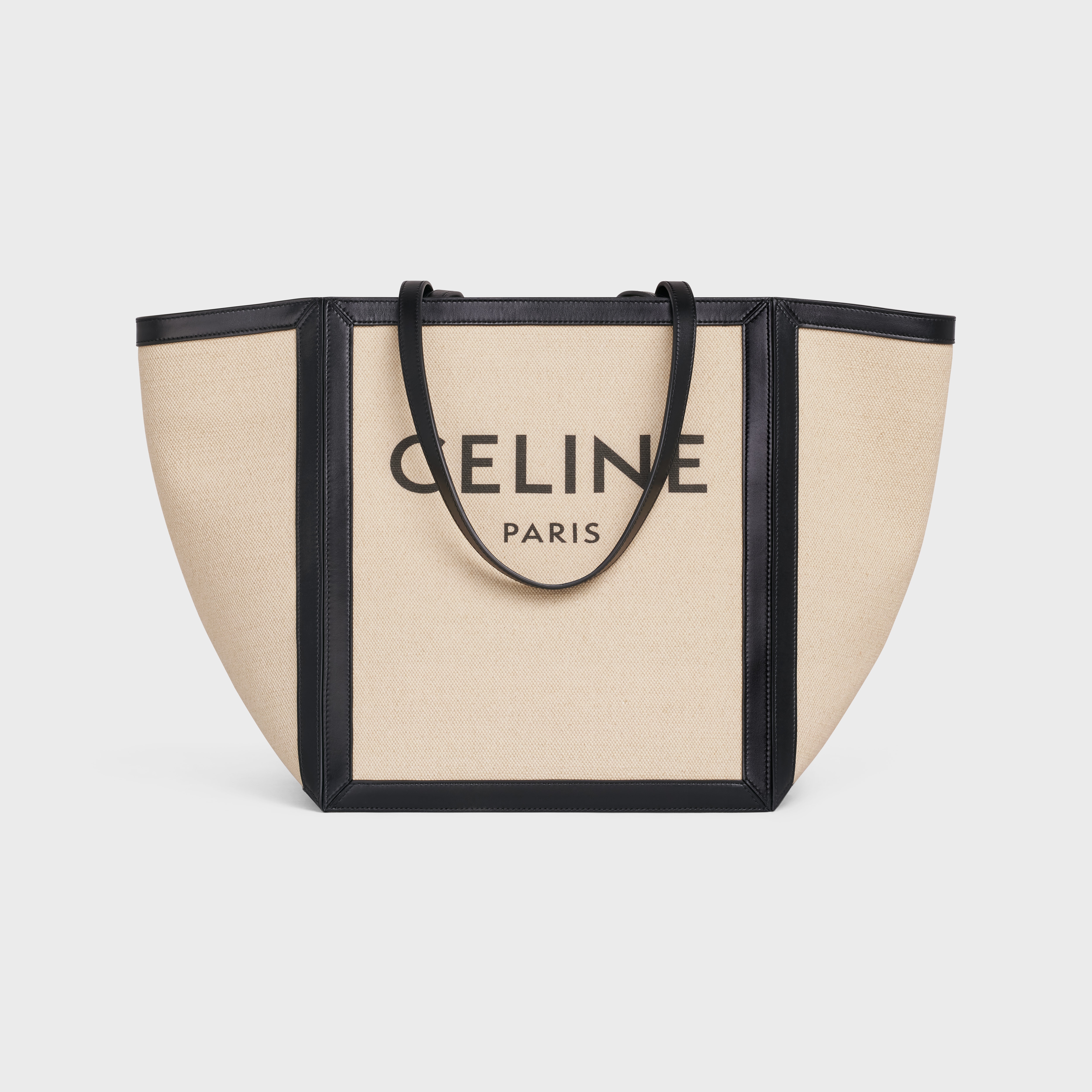 LARGE SQUARE in Textile with CELINE print & Calfskin - 1