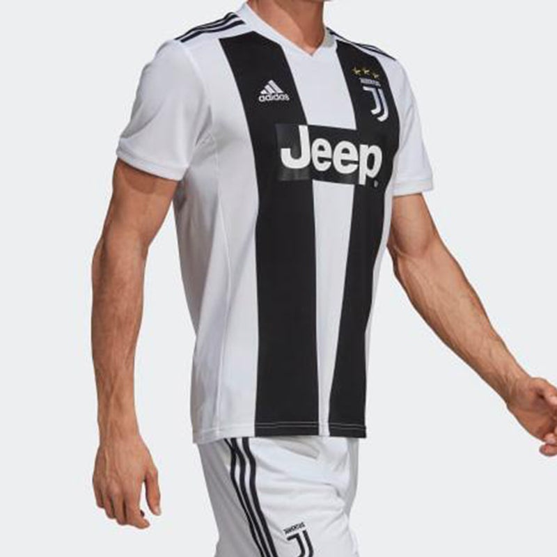 adidas Juventus Home Replica Jersey White Black 18-19 Soccer/Football Team CF3489 - 4