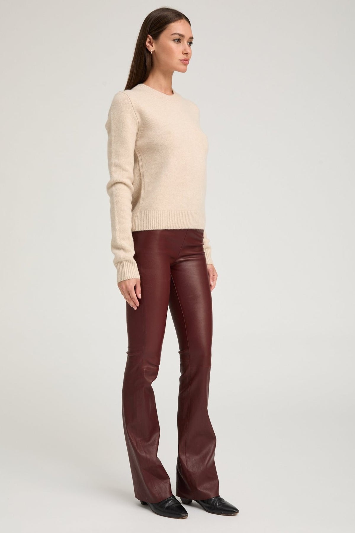 OAT CASHMERE CREWNECK SWEATER - 2