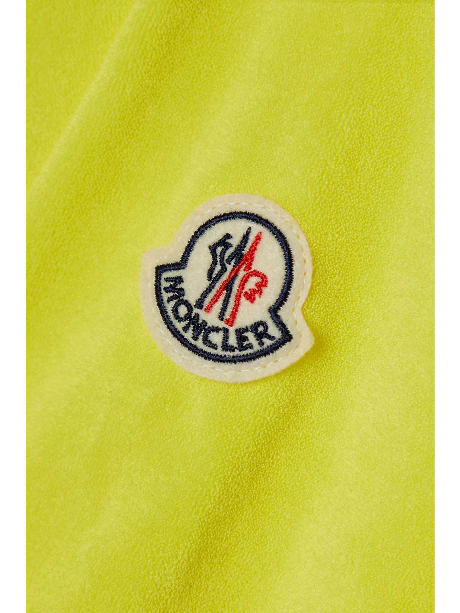 Cotton-blend terry polo shirt Yellow - 4
