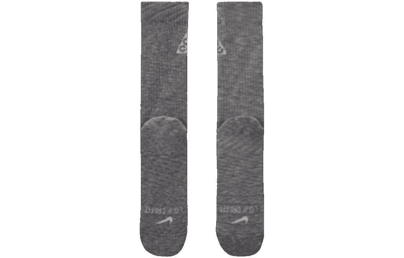 Nike Nike SS22 ACG Solid Color Logo Casual Breathable Sports Socks One Pair Gray DA2599-065 outlook