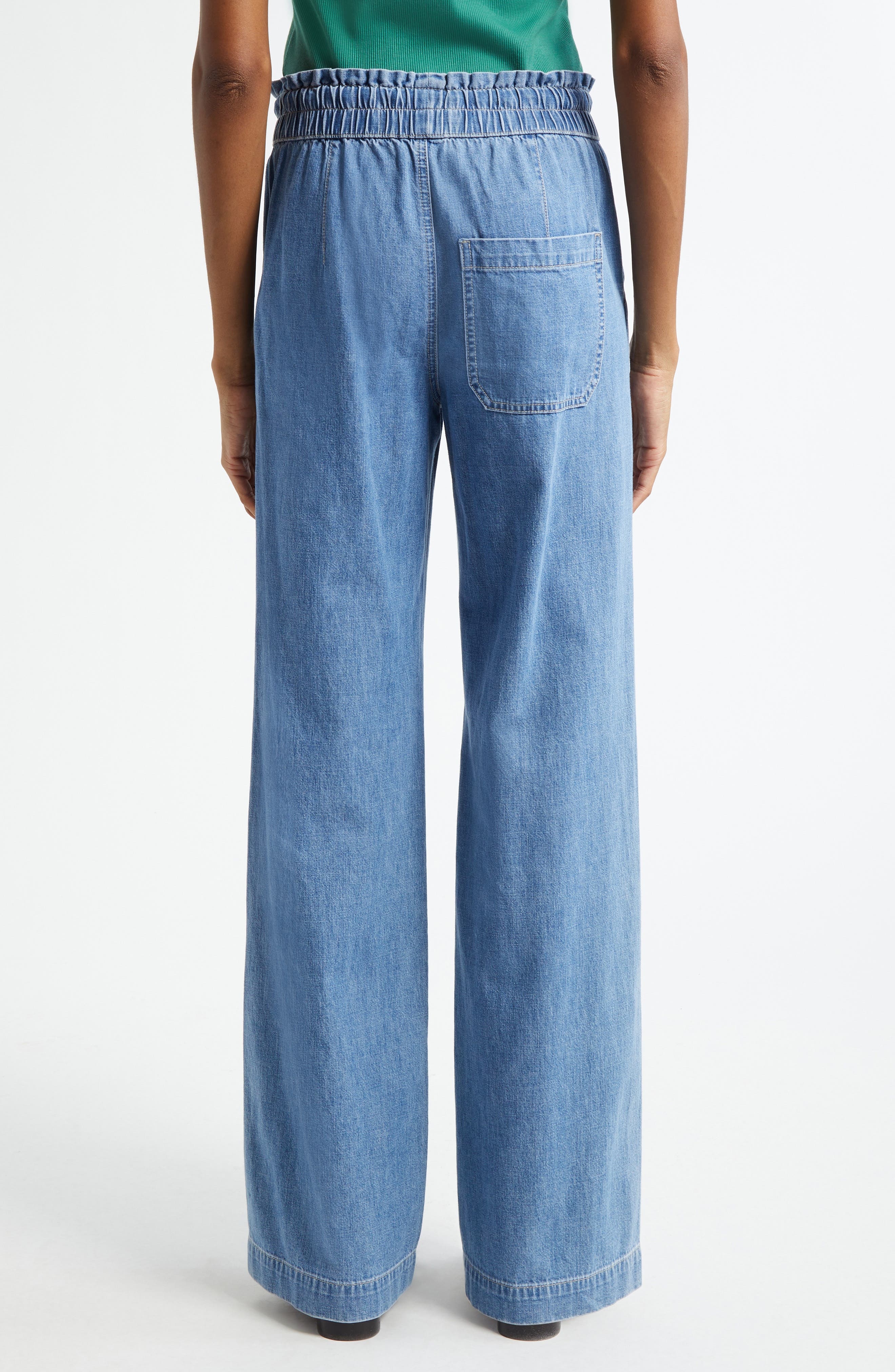 Veronica Beard Dunford Drawstring Jeans in Amethyst Frost at Nordstrom - 3