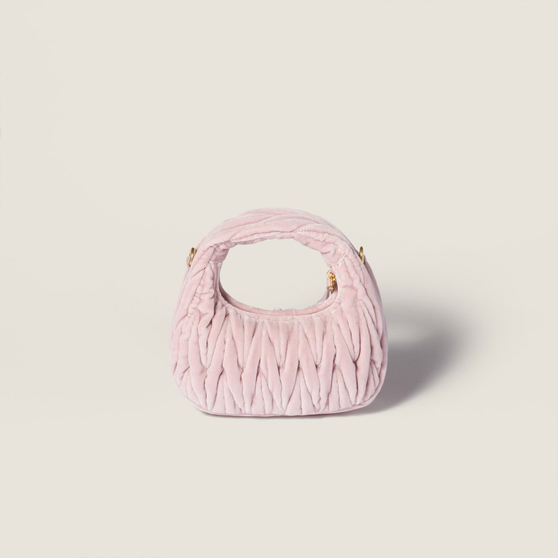 Wander matelassé velvet mini-bag 4