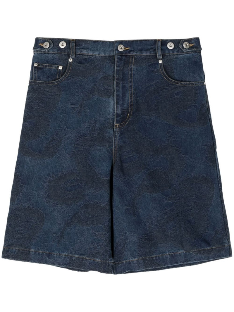 Dragon jacquard denim shirt 1