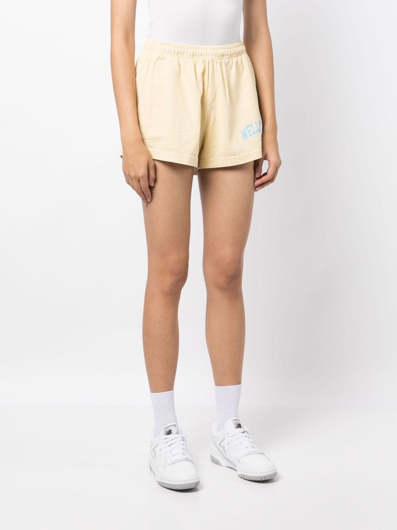 Wellness-print cotton shorts 3
