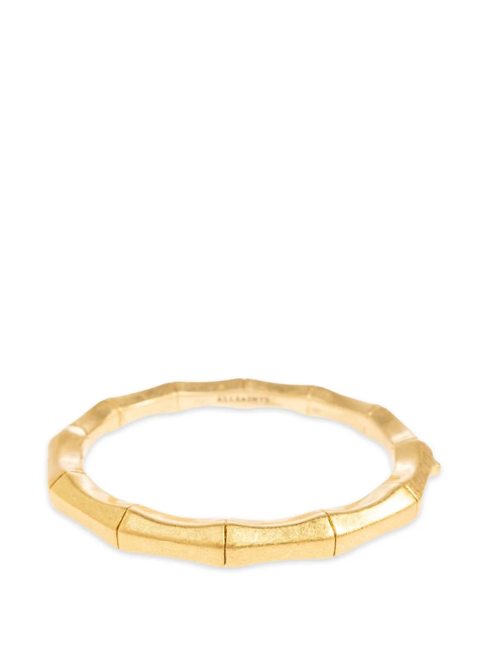 bamboo-effect engraved-logo bracelet - 1