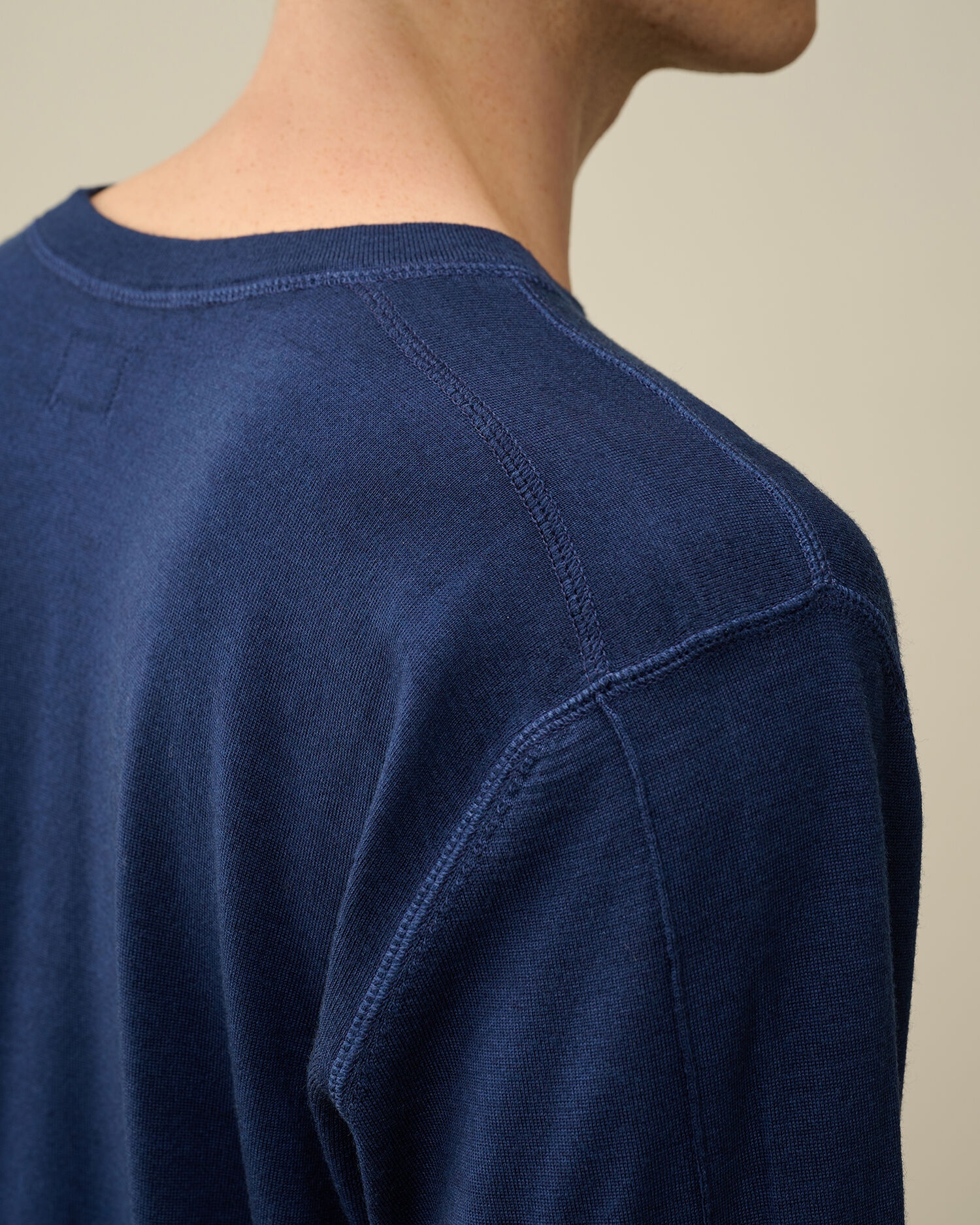 Merino Wool Fast Dyed Crew Neck Knit - 5