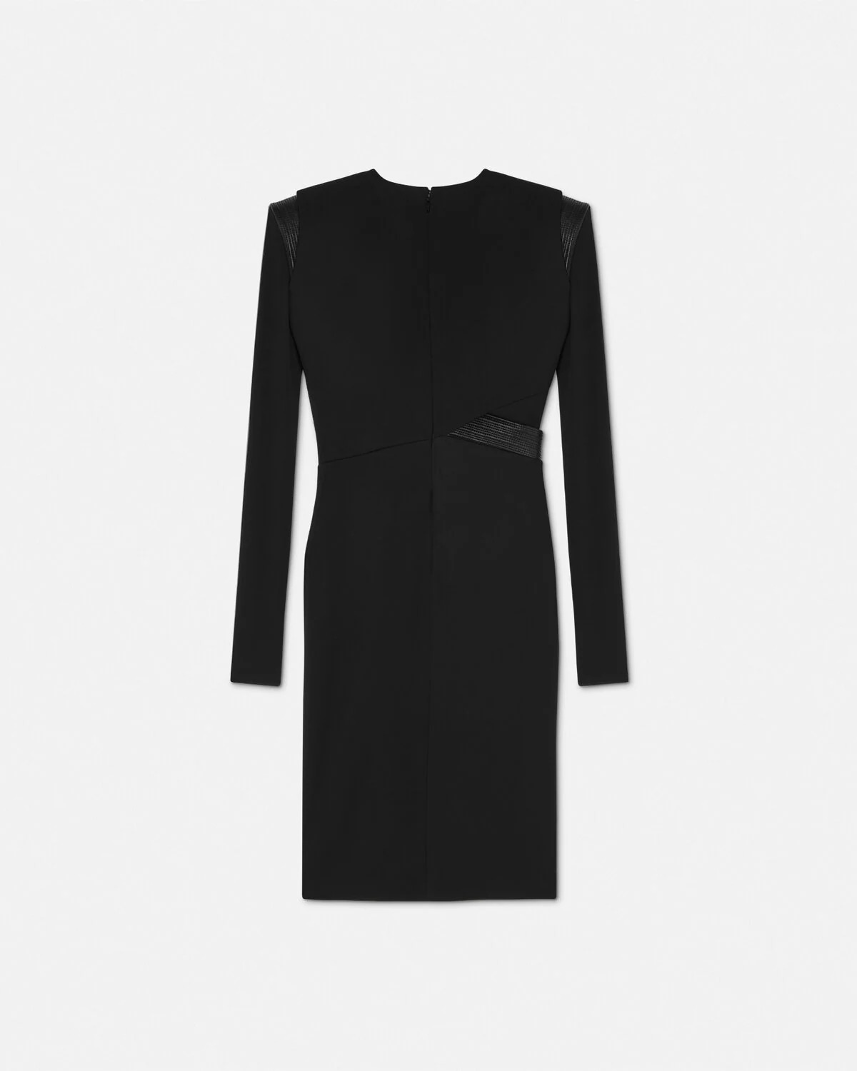 Deep V-Neck Crêpe Mini Dress - 3