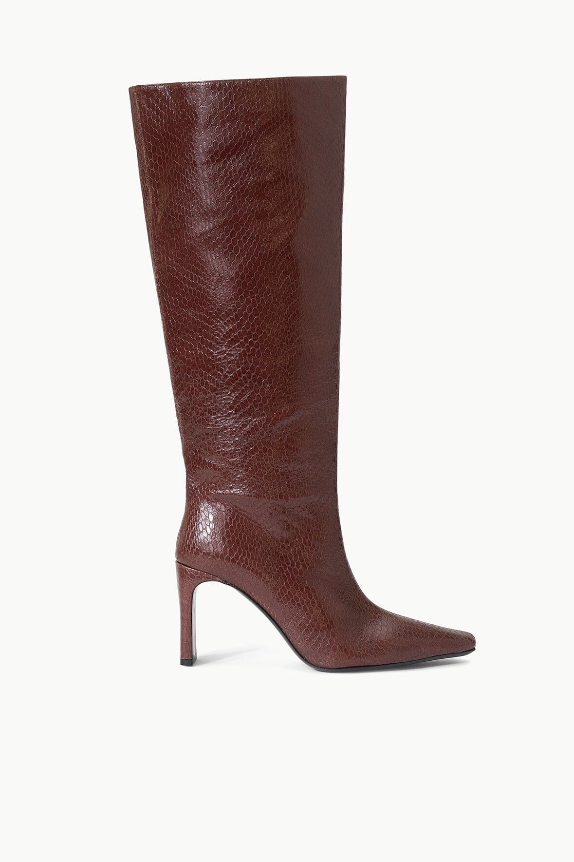 STAUD WALLY HIGH HEEL BOOT MAHOGANY - 1