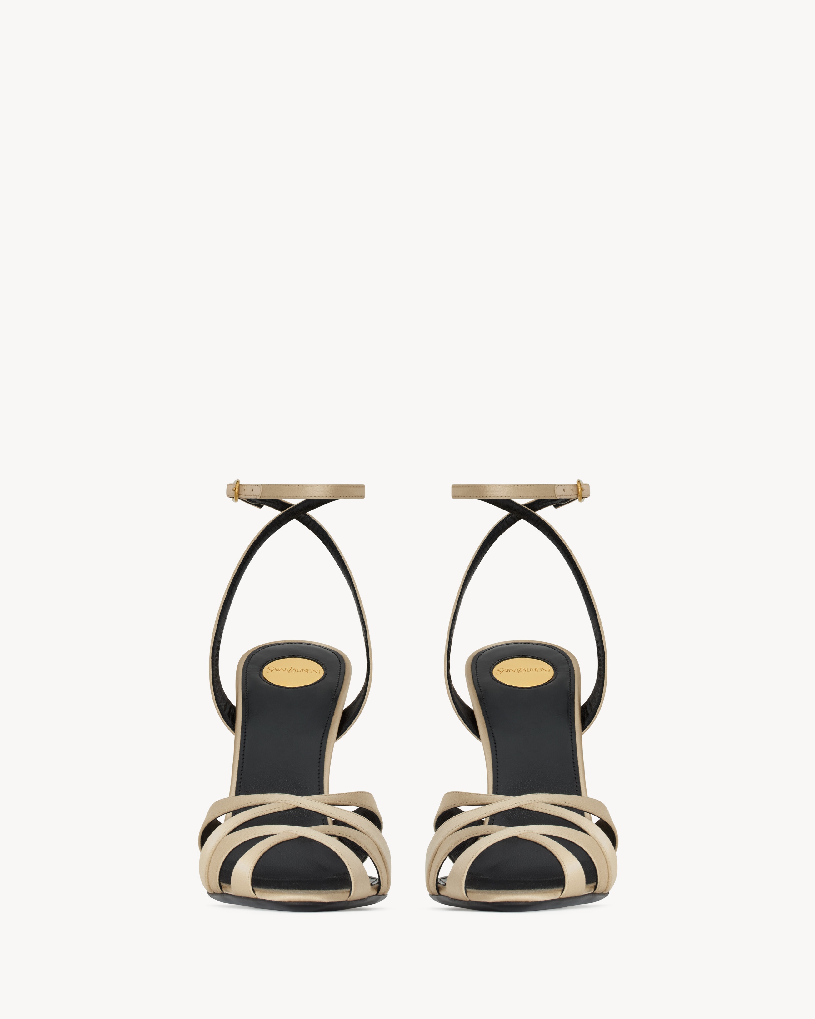 CHANDELLE SANDALS IN SATIN CREPE - 2