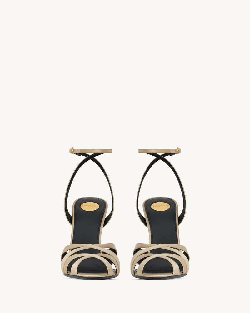 SAINT LAURENT CHANDELLE SANDALS IN SATIN CREPE outlook