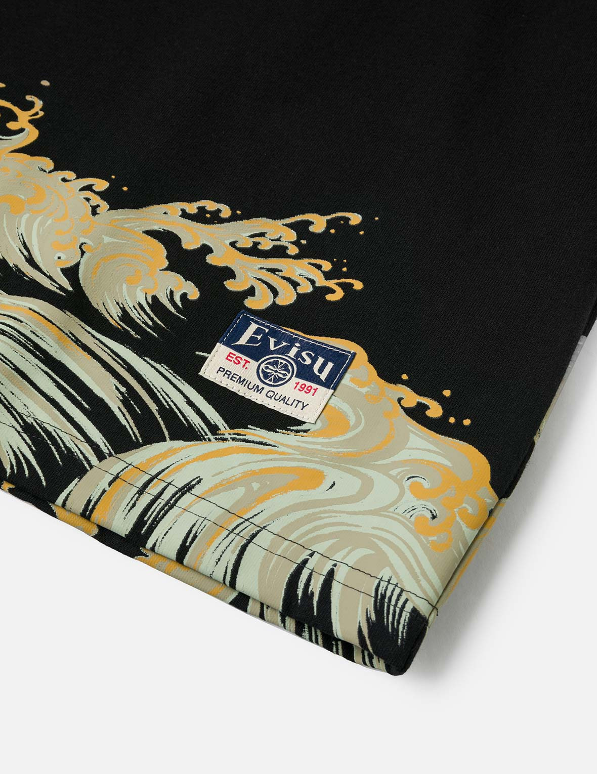 Seagull and Wave Print Relax Fit T-Shirt - 6