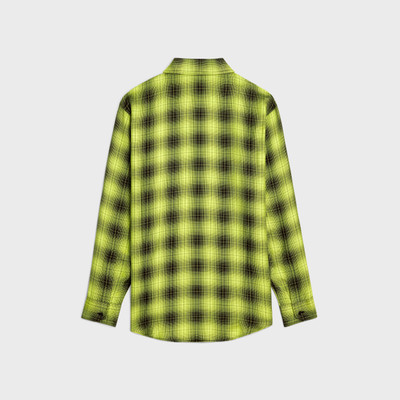 CELINE oversized shirt in checked wool outlook