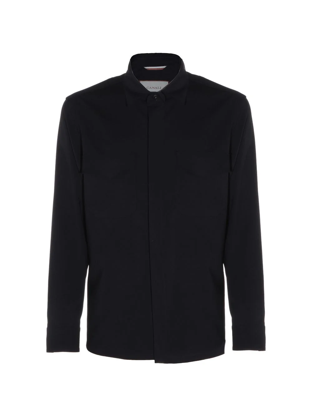 button-detail shirt jacket - 1
