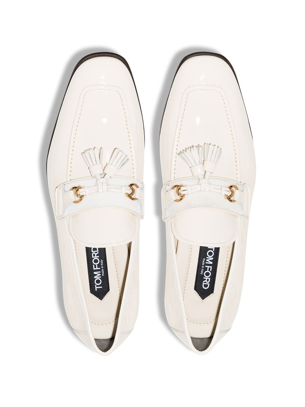 Seam tassel-embellished loafers - 4