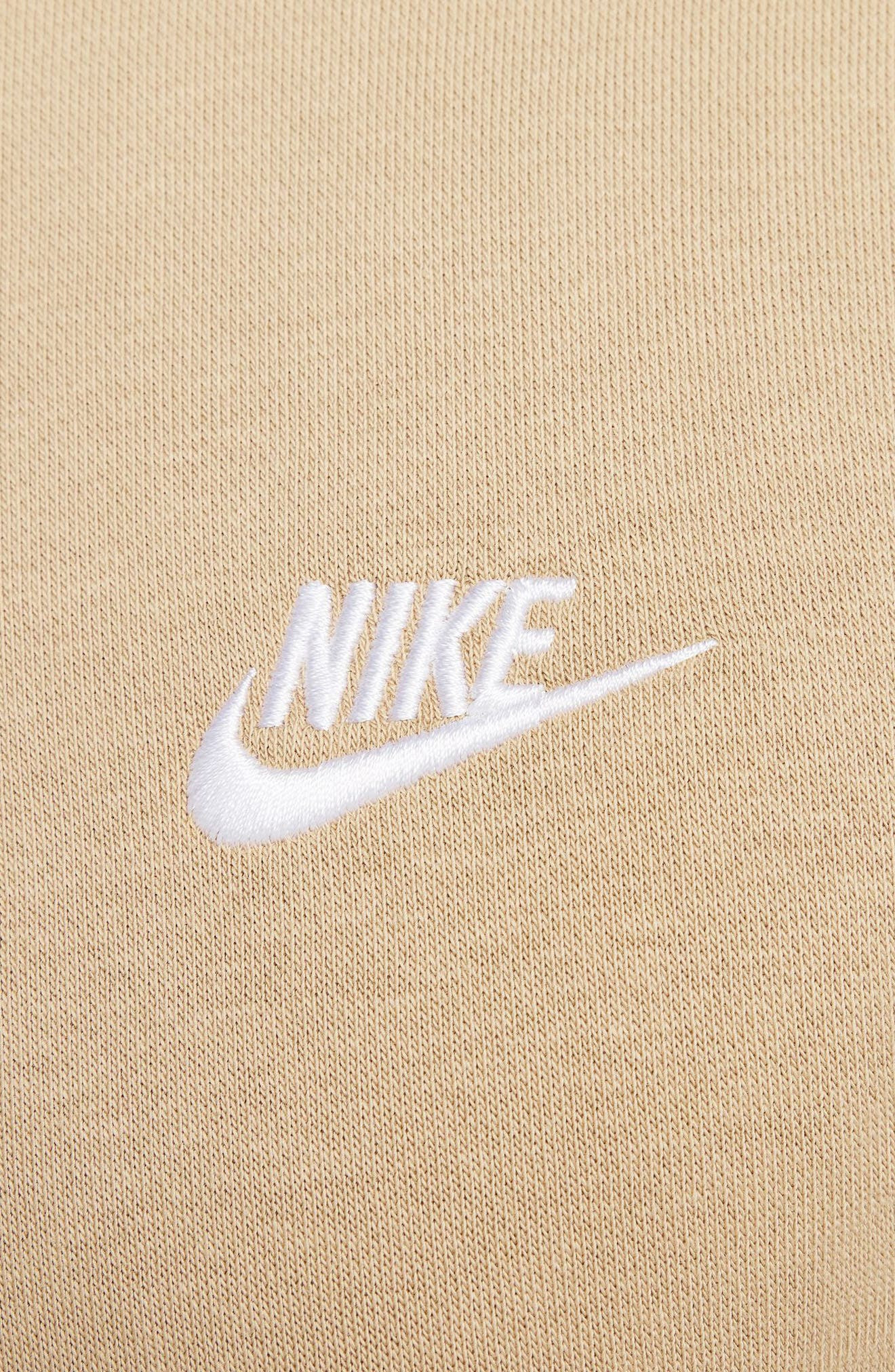 Nike Club Fleece Pullover Hoodie in Parachute Beige/White at Nordstrom - 3