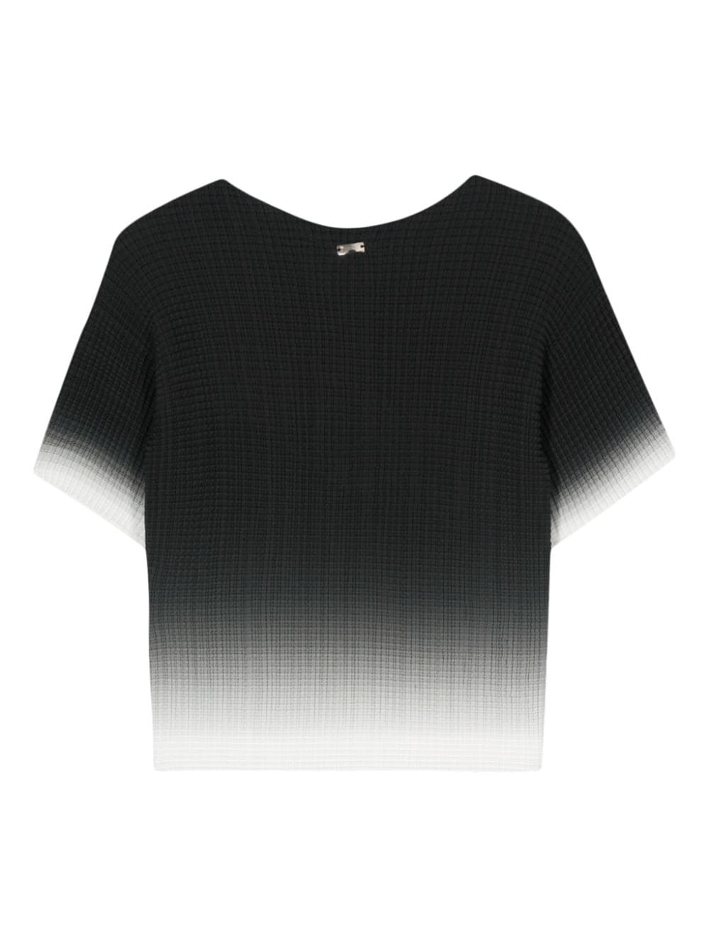 gradient plissÃ© T-shirt - 2