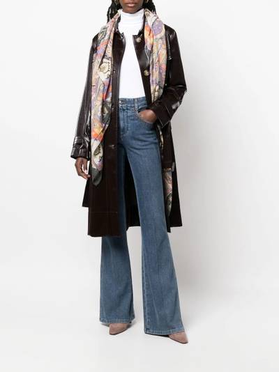 Etro paisley-print knitted scarf outlook