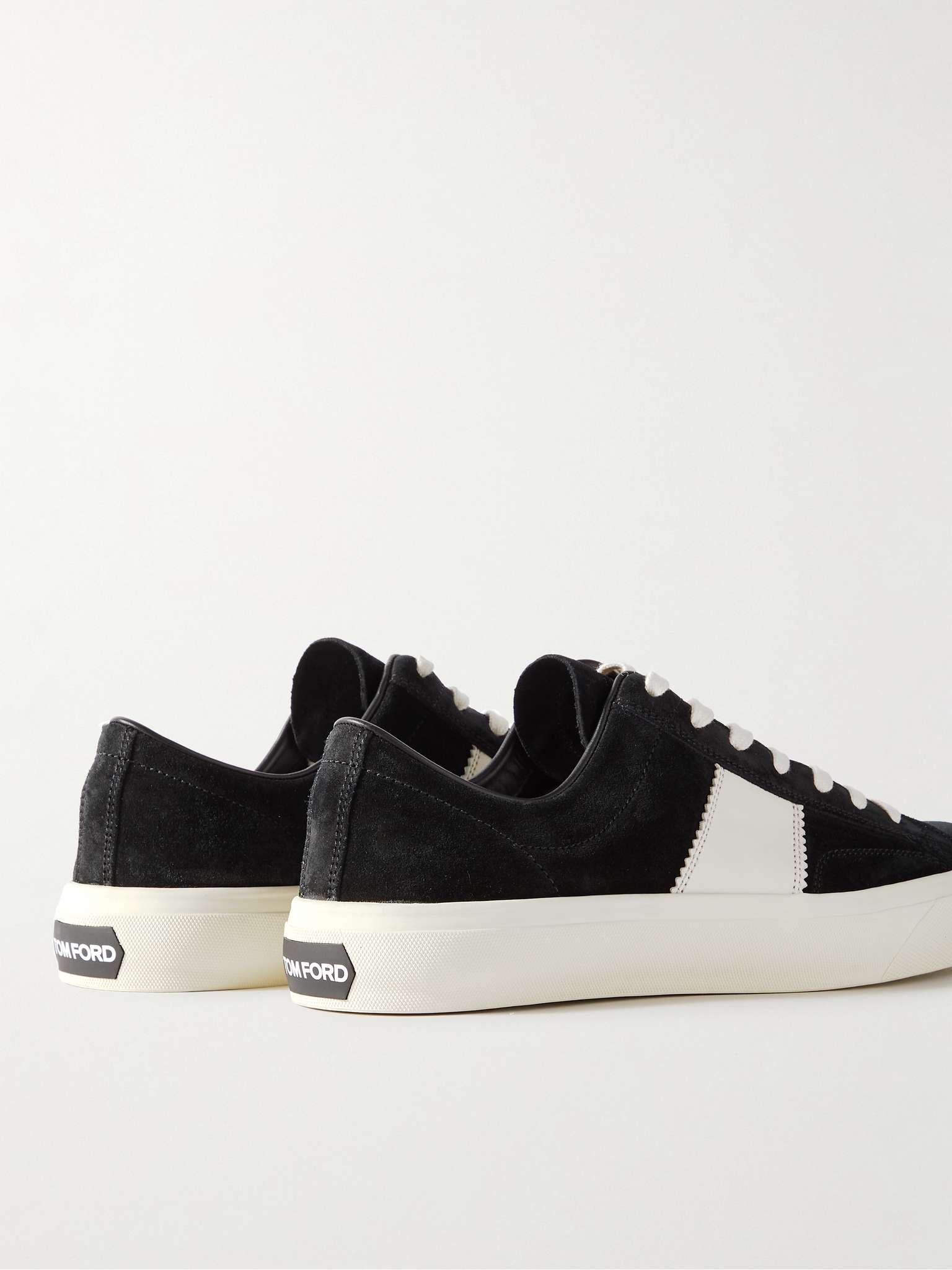 Cambridge Leather-Trimmed Suede Sneakers - 5