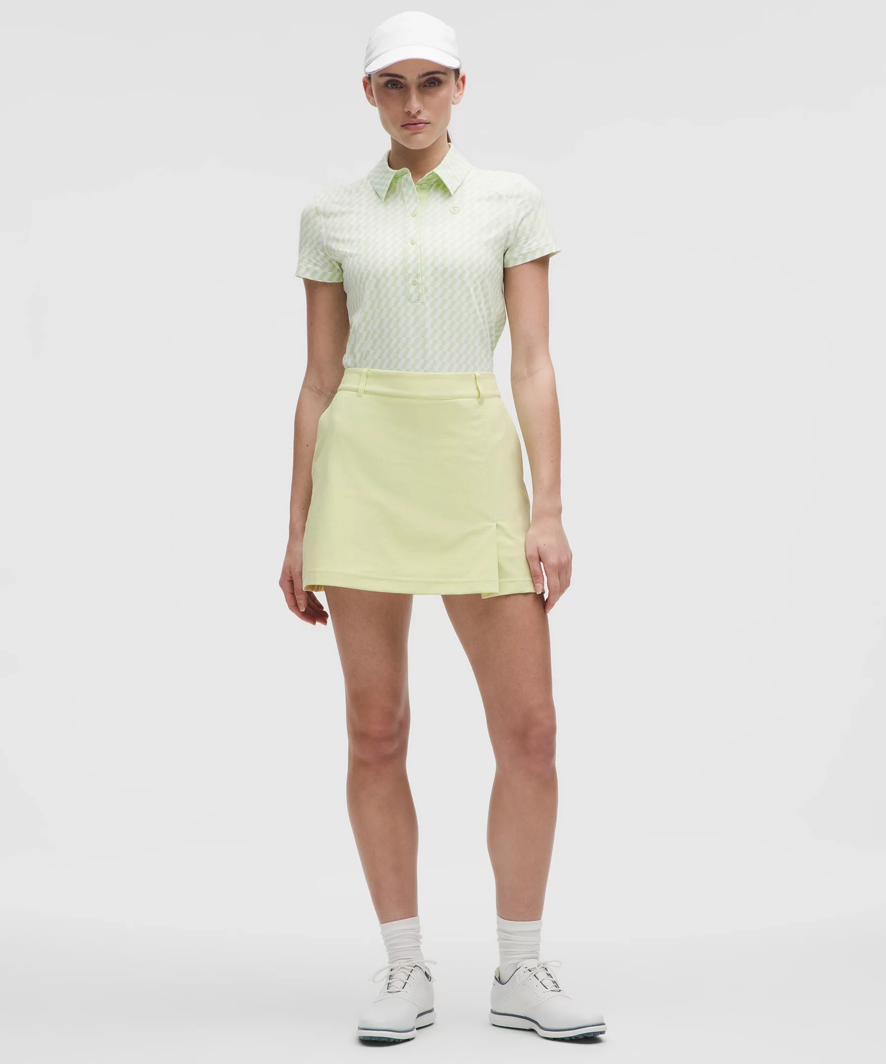 Stretch Twill Front Pleat Golf Skirt - 2