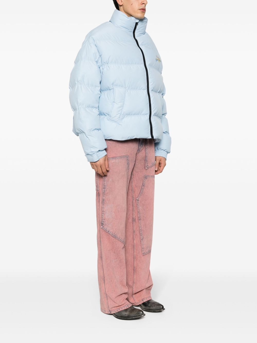 Doll logo-embroidered padded jacket - 7