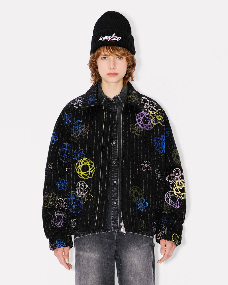 'Kenzo x Futura 2000' bomber in virgin wool 4