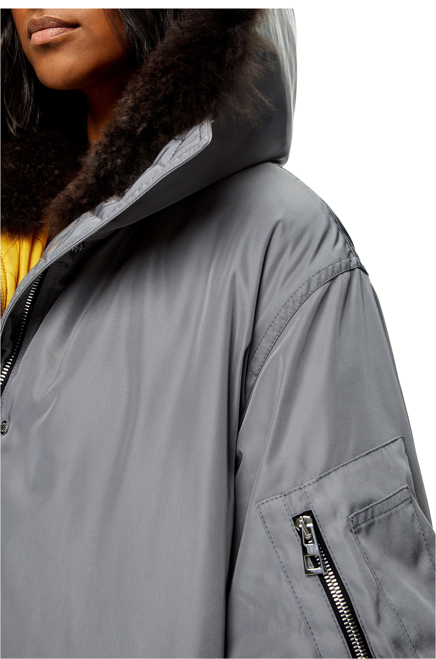 Hooded parka in nylon - 4