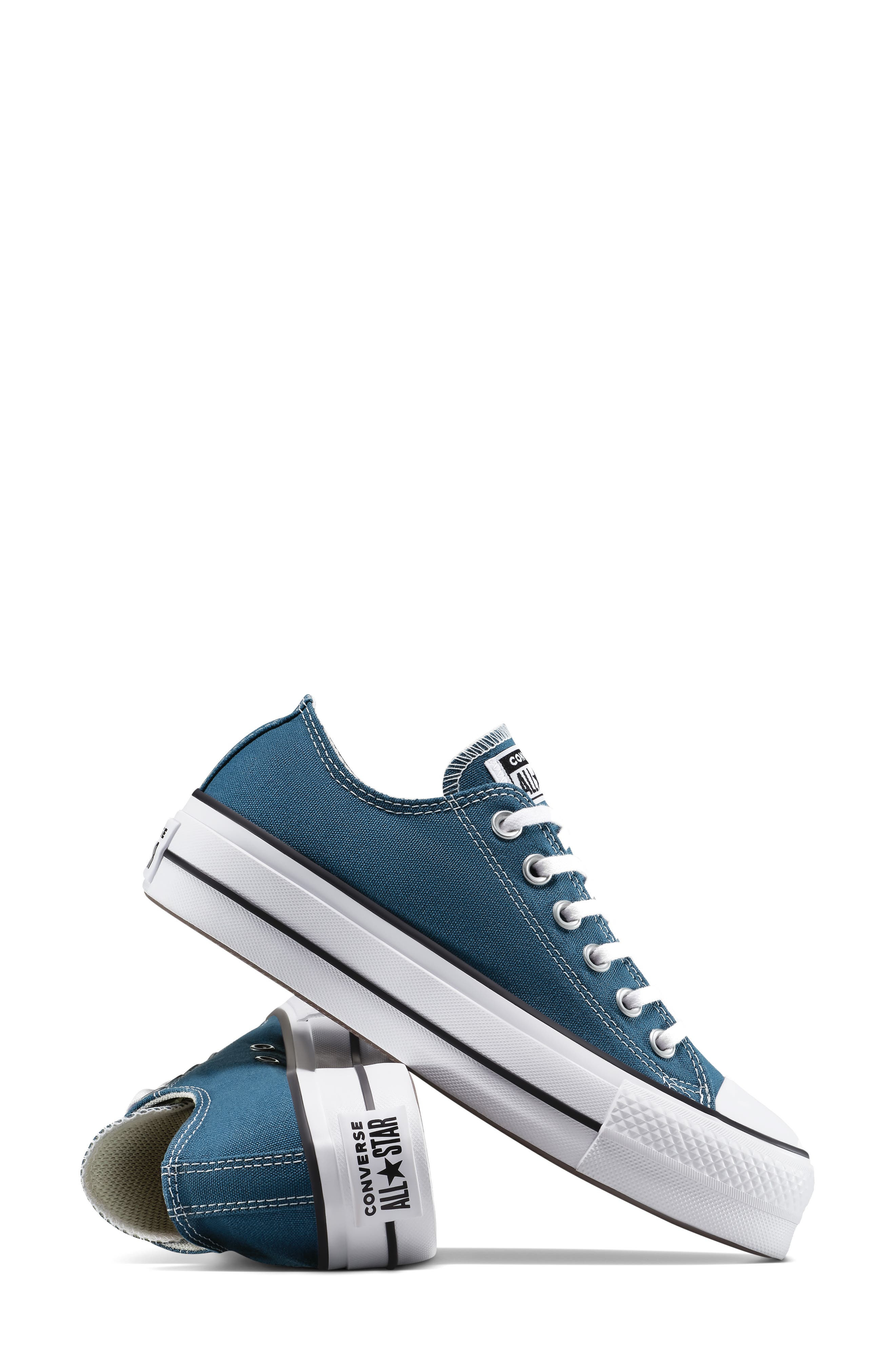 Converse Chuck Taylor® All Star® Platform Sneaker in Slacker Blue/white/black at Nordstrom - 7