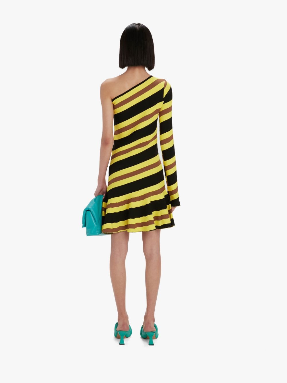 ONE SLEEVE MINI DRESS - 4