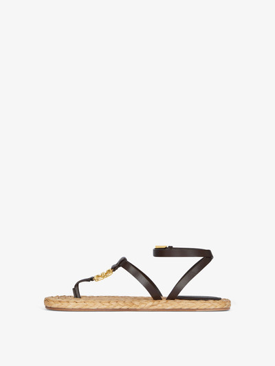 Givenchy 4G LIQUID SANDALS IN RAFFIA outlook