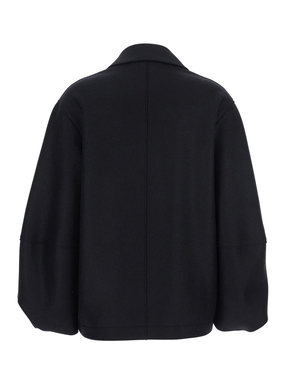 Harris Wharf London Women Black Jacket With Wide Collar And Balloon Sleeves In Wool Woman - 2