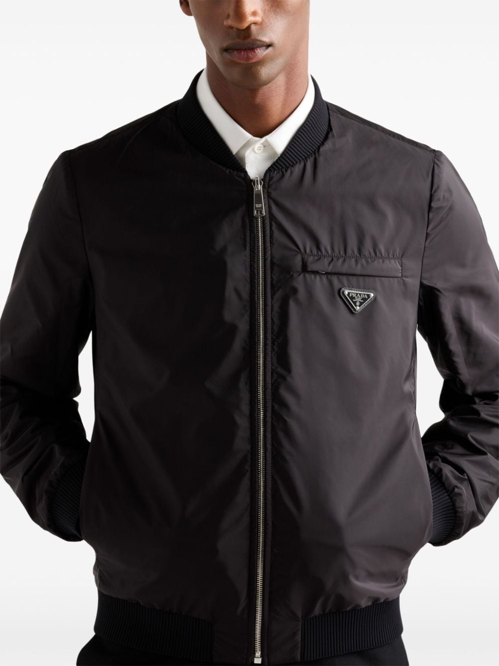 leather bomber jacket - 5